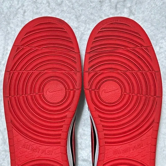 Nike Big Kids Court Borough Low 2 Black Leather Athletic Sneakers Shoes SZ 7Y - Picture 9 of 11